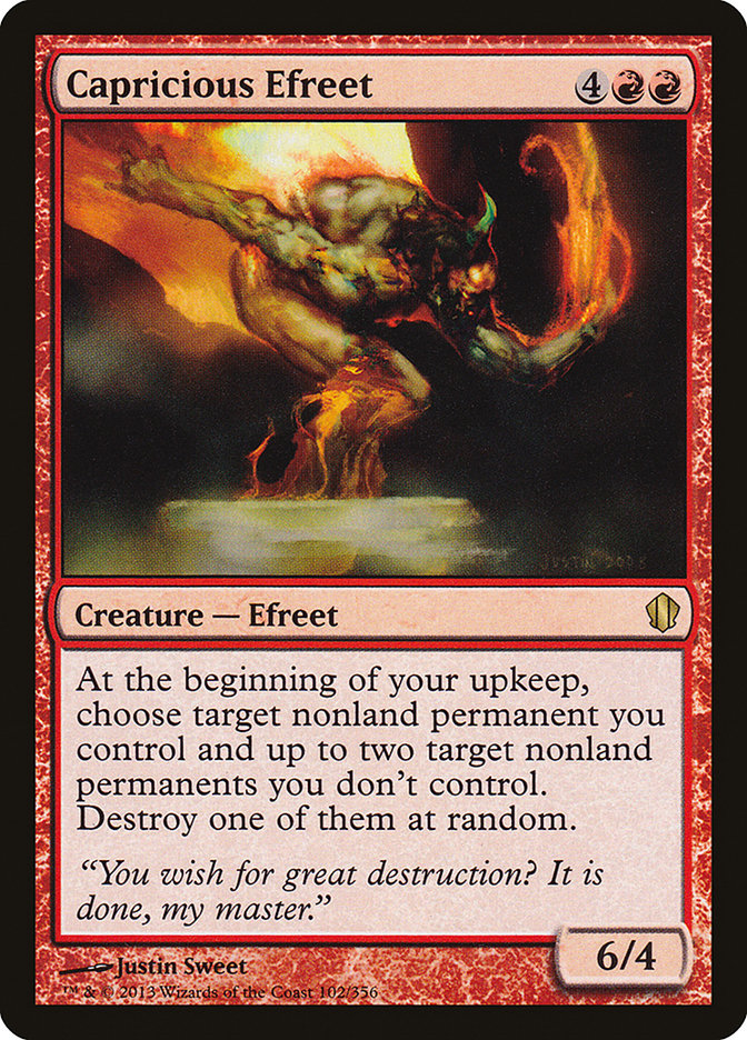 Capricious Efreet (102) [Commander 2013] | Odin's Place