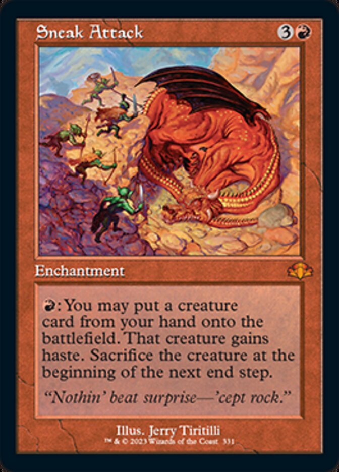 Sneak Attack (Retro) [Dominaria Remastered] | Odin's Place