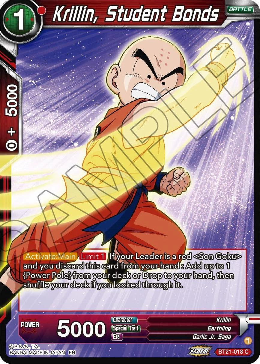 Krillin, Student Bonds (BT21-018) [Wild Resurgence] | Odin's Place