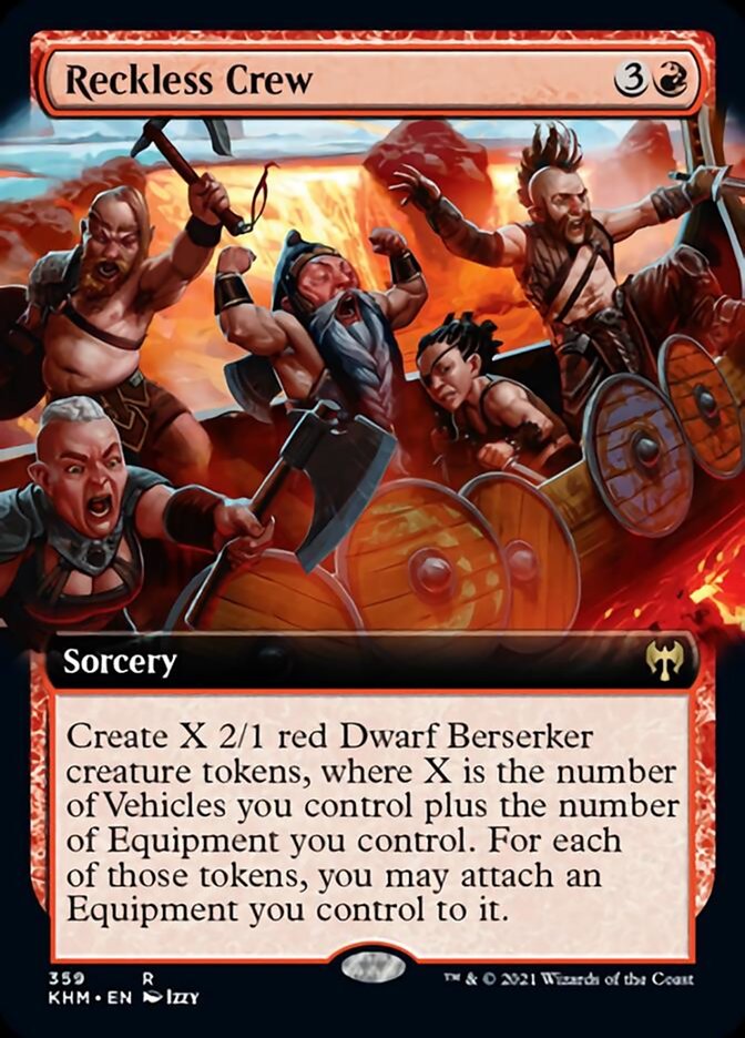 Reckless Crew (Extended Art) [Kaldheim] | Odin's Place