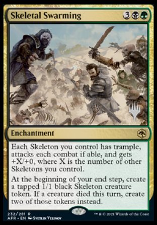 Skeletal Swarming (Promo Pack) [Dungeons & Dragons: Adventures in the Forgotten Realms Promos] | Odin's Place