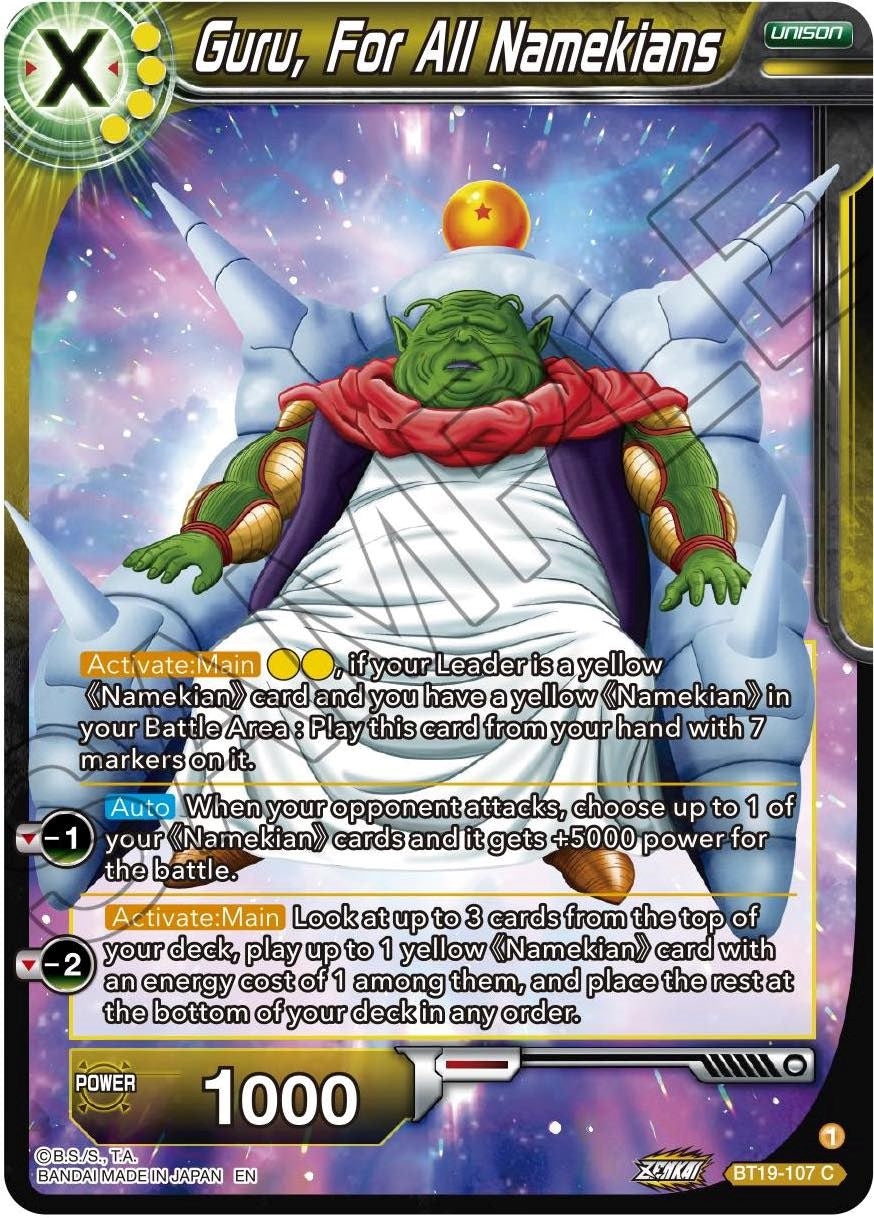 Guru, For All Namekians (BT19-107) [Fighter's Ambition] | Odin's Place
