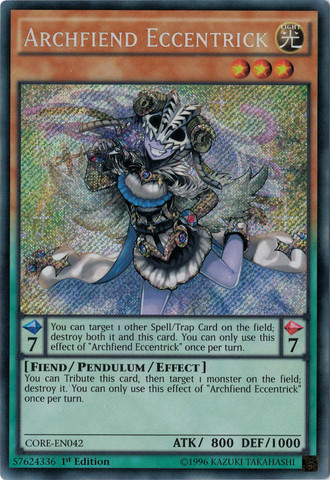 Archfiend Eccentrick [CORE-EN042] Secret Rare | Odin's Place
