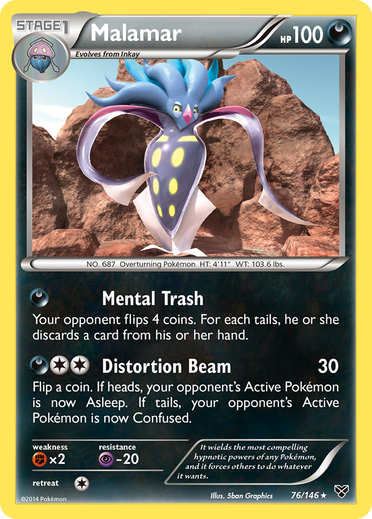 Malamar (76/146) [XY: Base Set] | Odin's Place