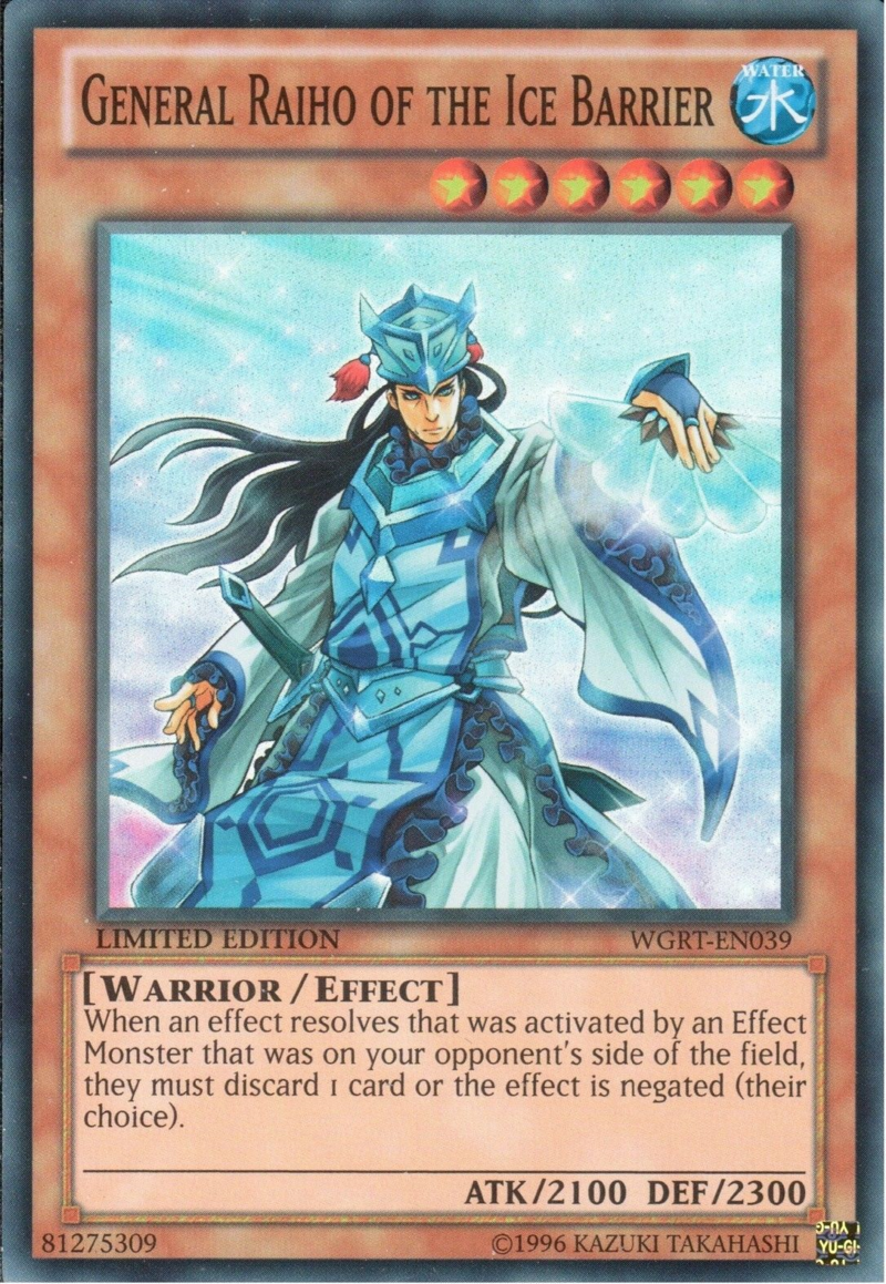 General Raiho of the Ice Barrier [WGRT-EN039] Super Rare | Odin's Place
