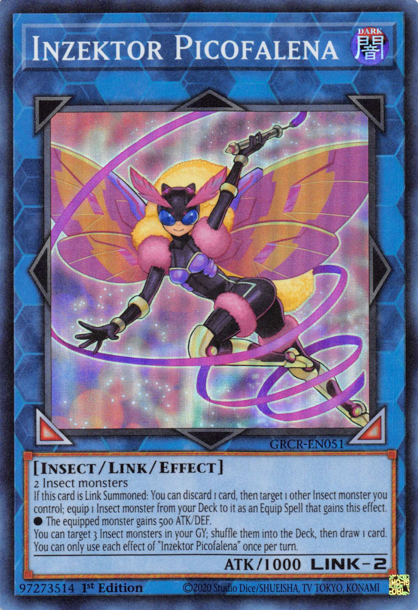 Inzektor Picofalena [GRCR-EN051] Super Rare | Odin's Place
