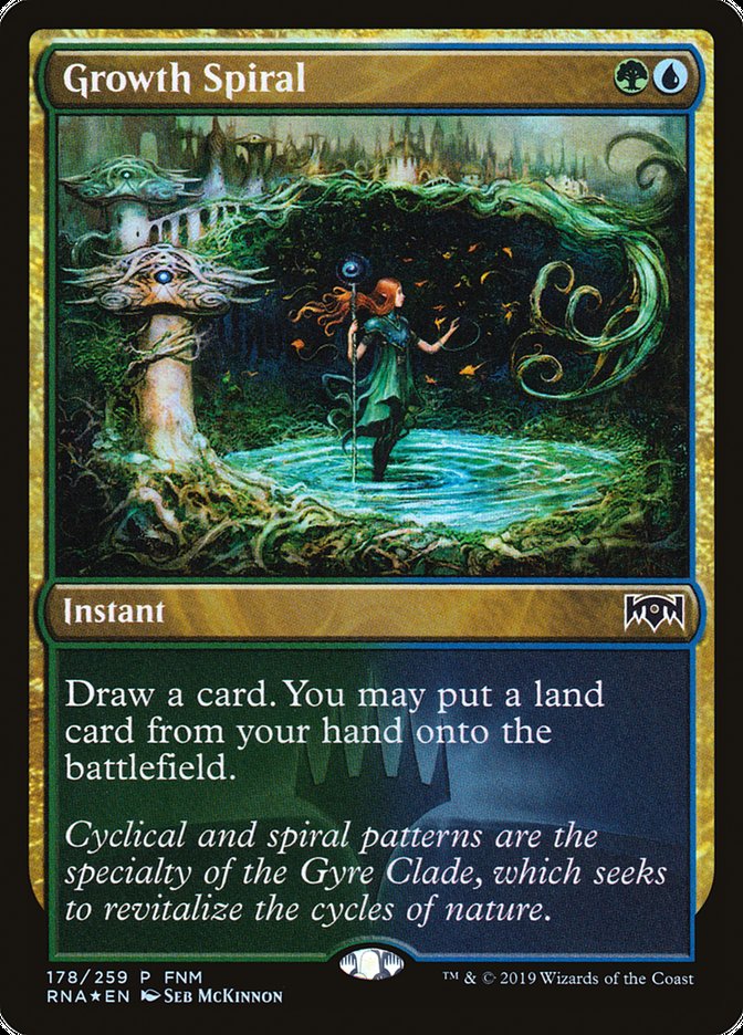 Growth Spiral (178) (FNM) [Ravnica Allegiance Promos] | Odin's Place