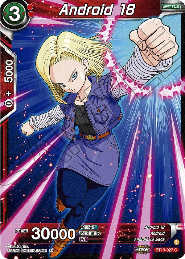 Android 18 (BT19-027) [Fighter's Ambition] | Odin's Place