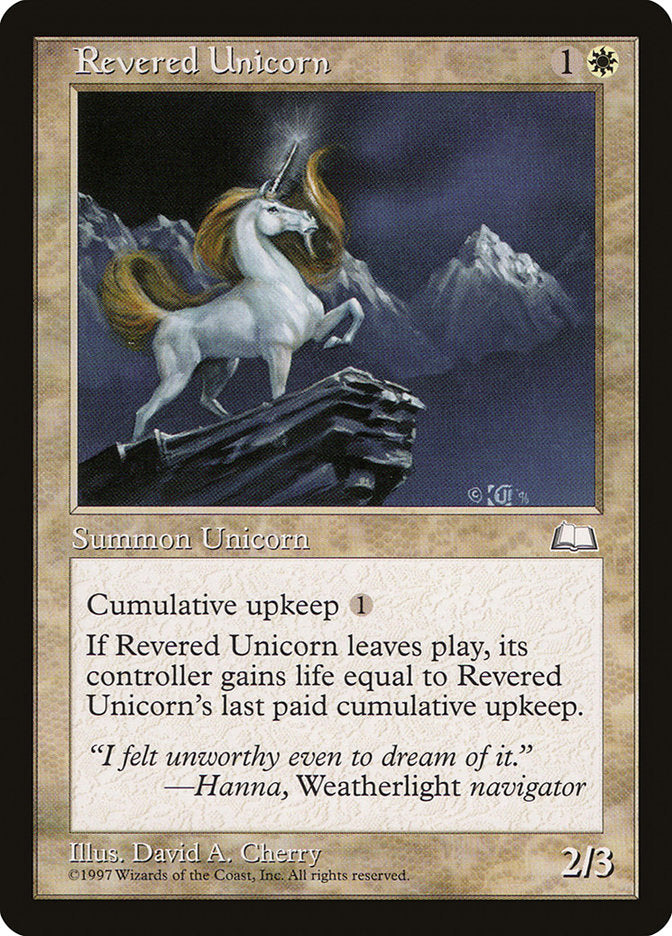 Revered Unicorn (23) [Weatherlight] | Odin's Place