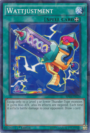 Wattjustment [BP03-EN170] Shatterfoil Rare | Odin's Place