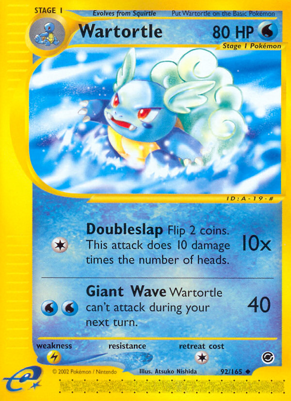 Wartortle (92/165) [Expedition: Base Set] | Odin's Place