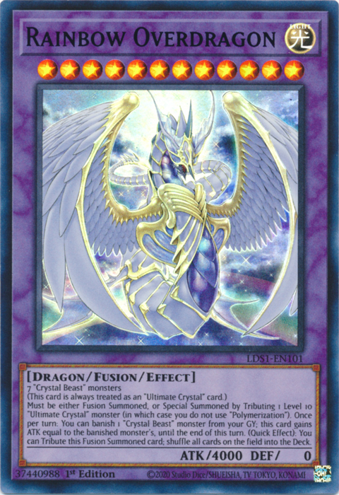 Rainbow Overdragon (Blue) [LDS1-EN101] Ultra Rare | Odin's Place