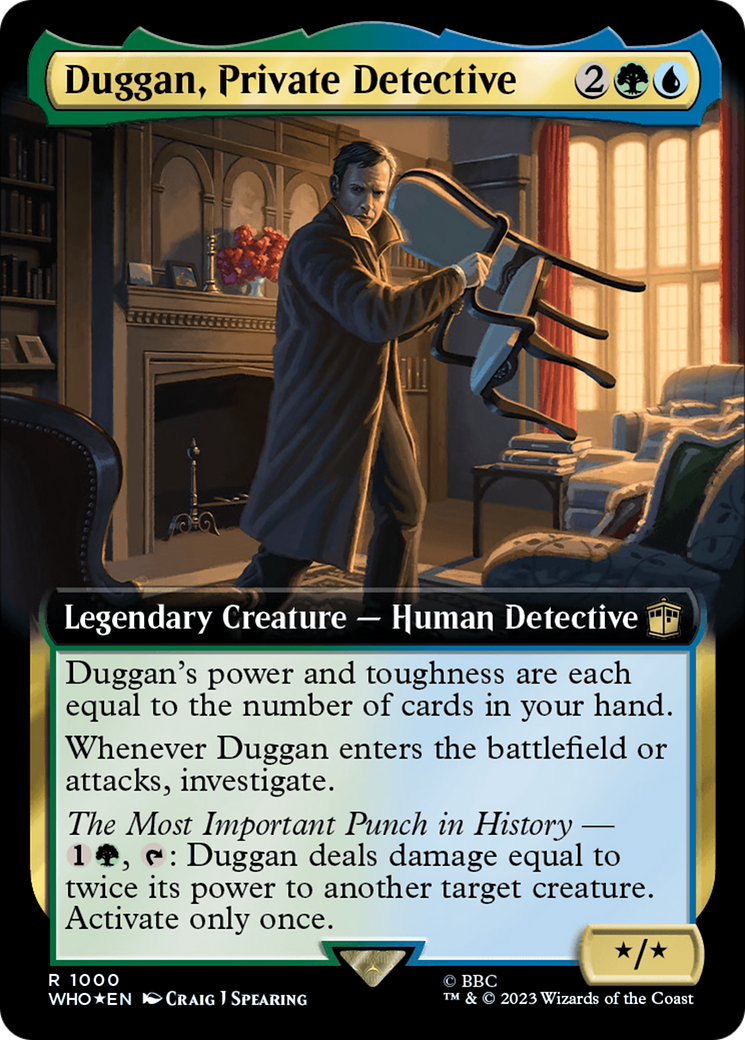 Duggan, Private Detective (Extended Art) (Surge Foil) [Doctor Who] | Odin's Place