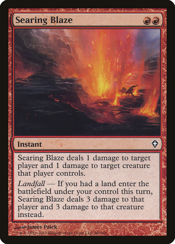 Searing Blaze (90) [Worldwake] | Odin's Place