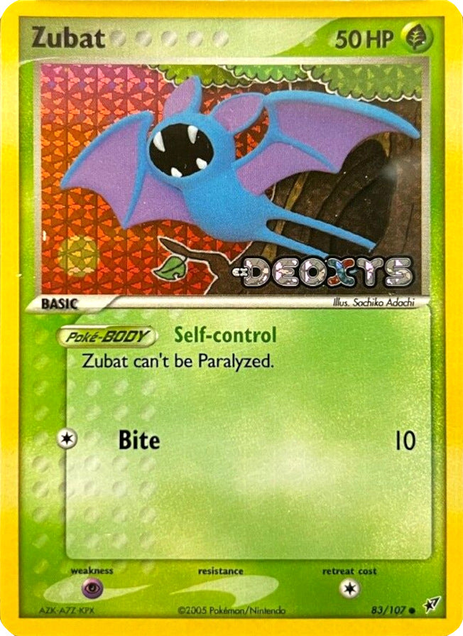Zubat (83/107) (Stamped) [EX: Deoxys] | Odin's Place