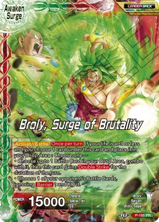 Broly // Broly, Surge of Brutality (P-181) [Mythic Booster] | Odin's Place