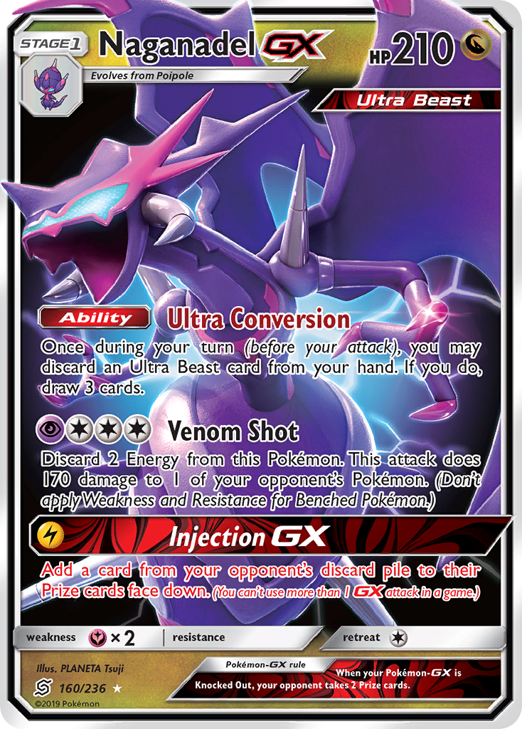 Naganadel GX (160/236) [Sun & Moon: Unified Minds] | Odin's Place