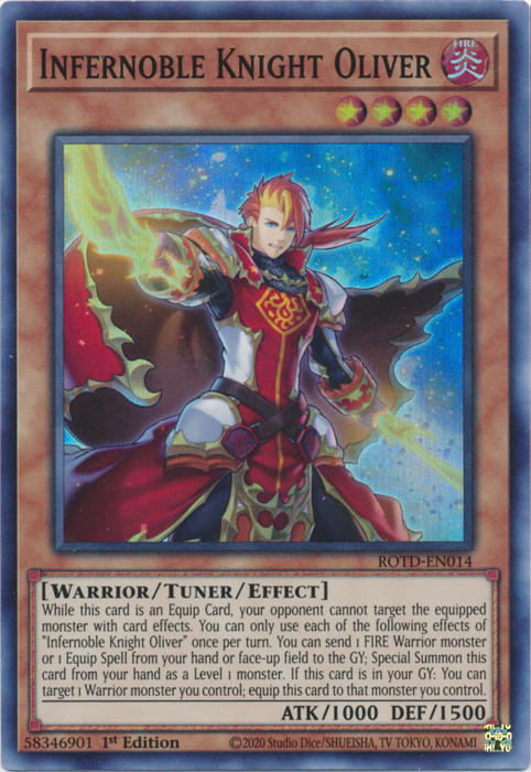 Infernoble Knight Oliver [ROTD-EN014] Super Rare | Odin's Place