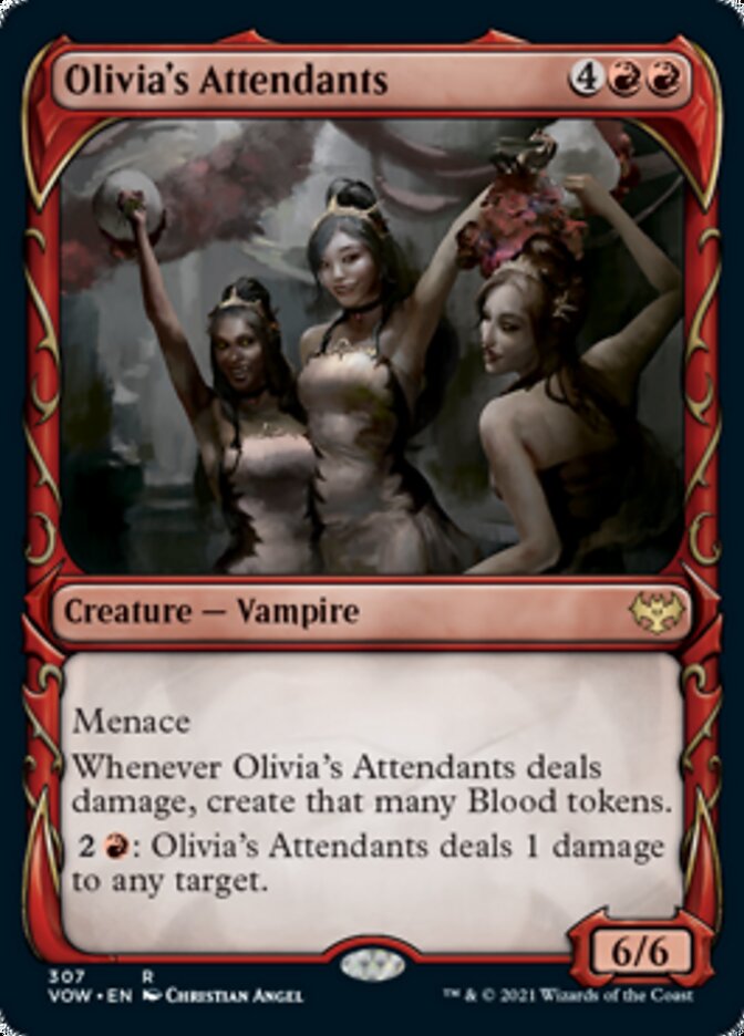Olivia's Attendants (Showcase Fang Frame) [Innistrad: Crimson Vow] | Odin's Place