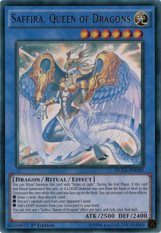 Saffira, Queen of Dragons [DUEA-EN050] Ultra Rare | Odin's Place