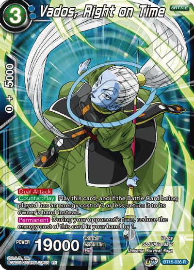 Vados, Right on Time (BT15-036) [Saiyan Showdown] | Odin's Place