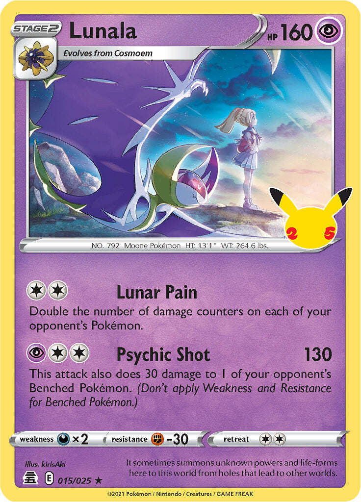 Lunala (015/025) [Celebrations: 25th Anniversary] | Odin's Place