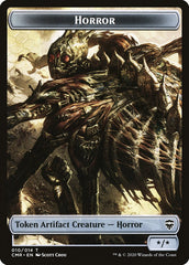 Horror // The Monarch Double-Sided Token [Commander Legends Tokens] | Odin's Place