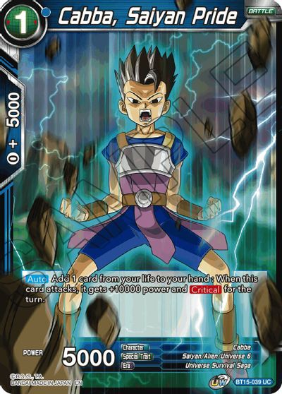Cabba, Saiyan Pride (BT15-039) [Saiyan Showdown] | Odin's Place