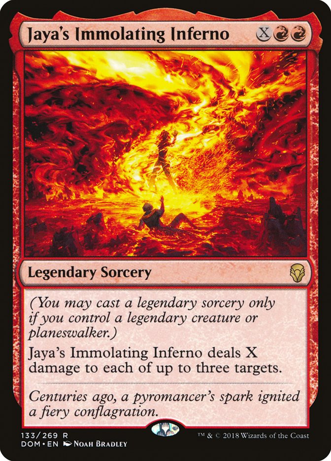 Jaya's Immolating Inferno (133) [Dominaria] | Odin's Place