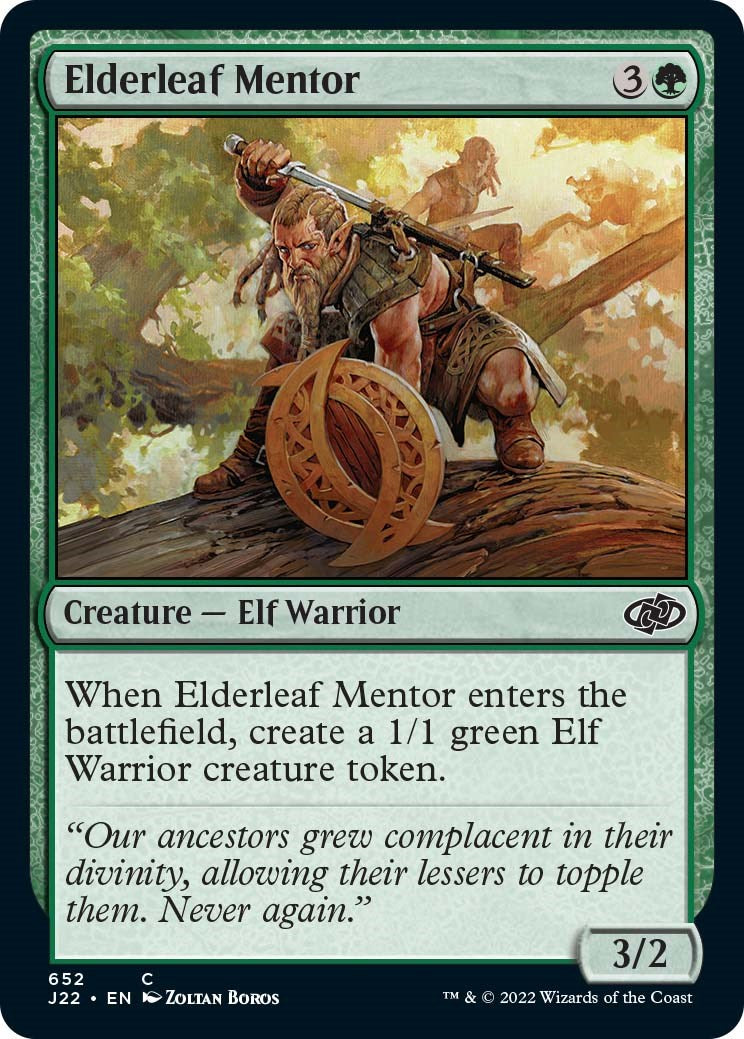 Elderleaf Mentor [Jumpstart 2022] | Odin's Place