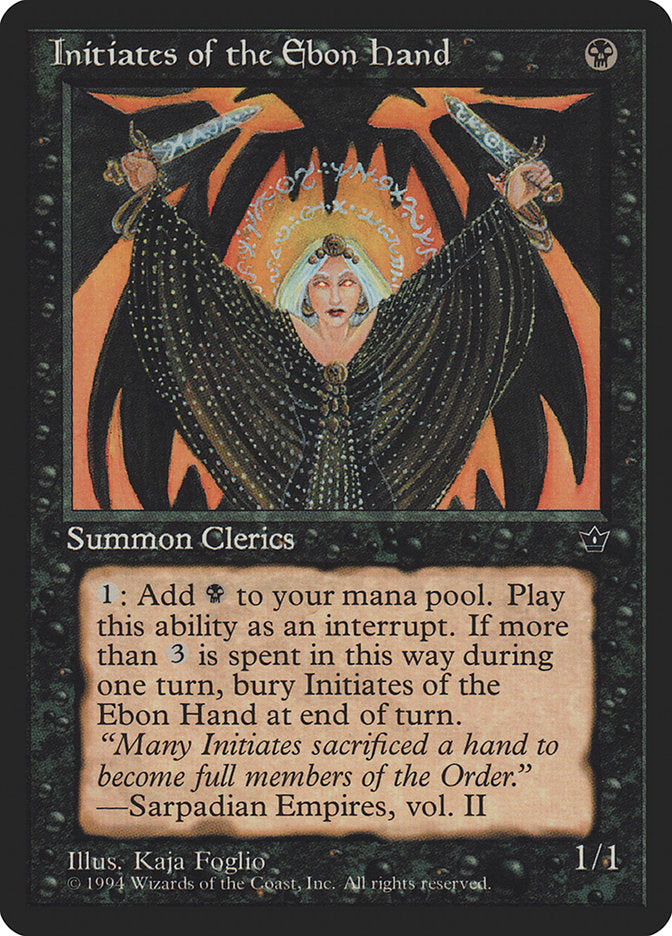 Initiates of the Ebon Hand (Kaja Foglio) [Fallen Empires] | Odin's Place