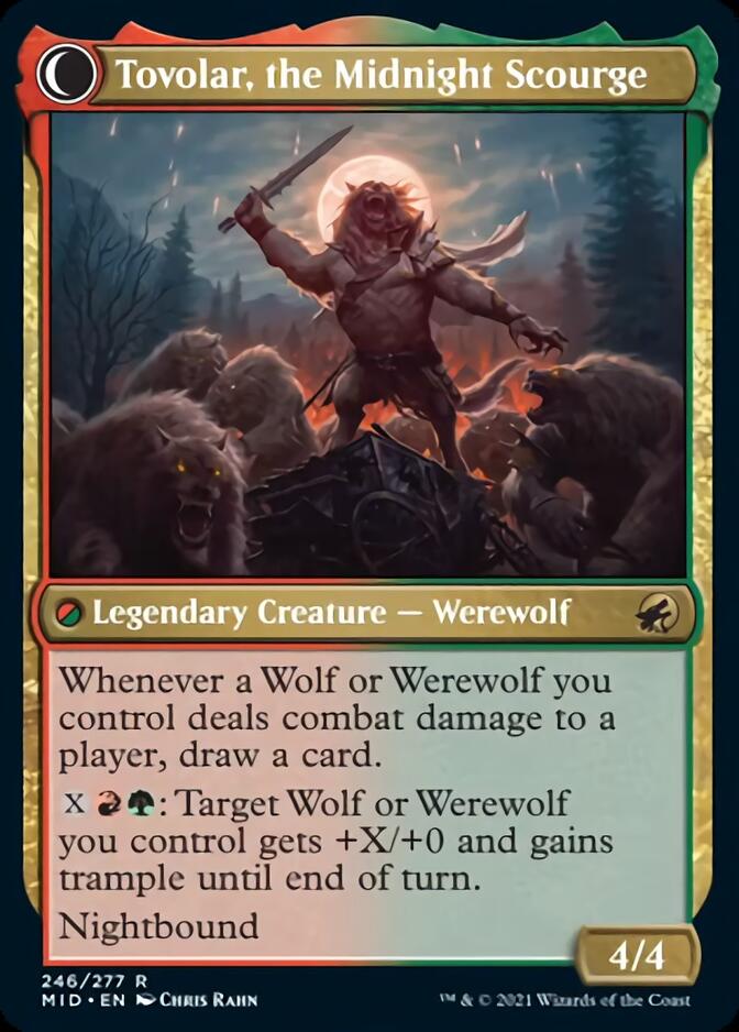 Tovolar, Dire Overlord // Tovolar, the Midnight Scourge [Innistrad: Midnight Hunt] | Odin's Place