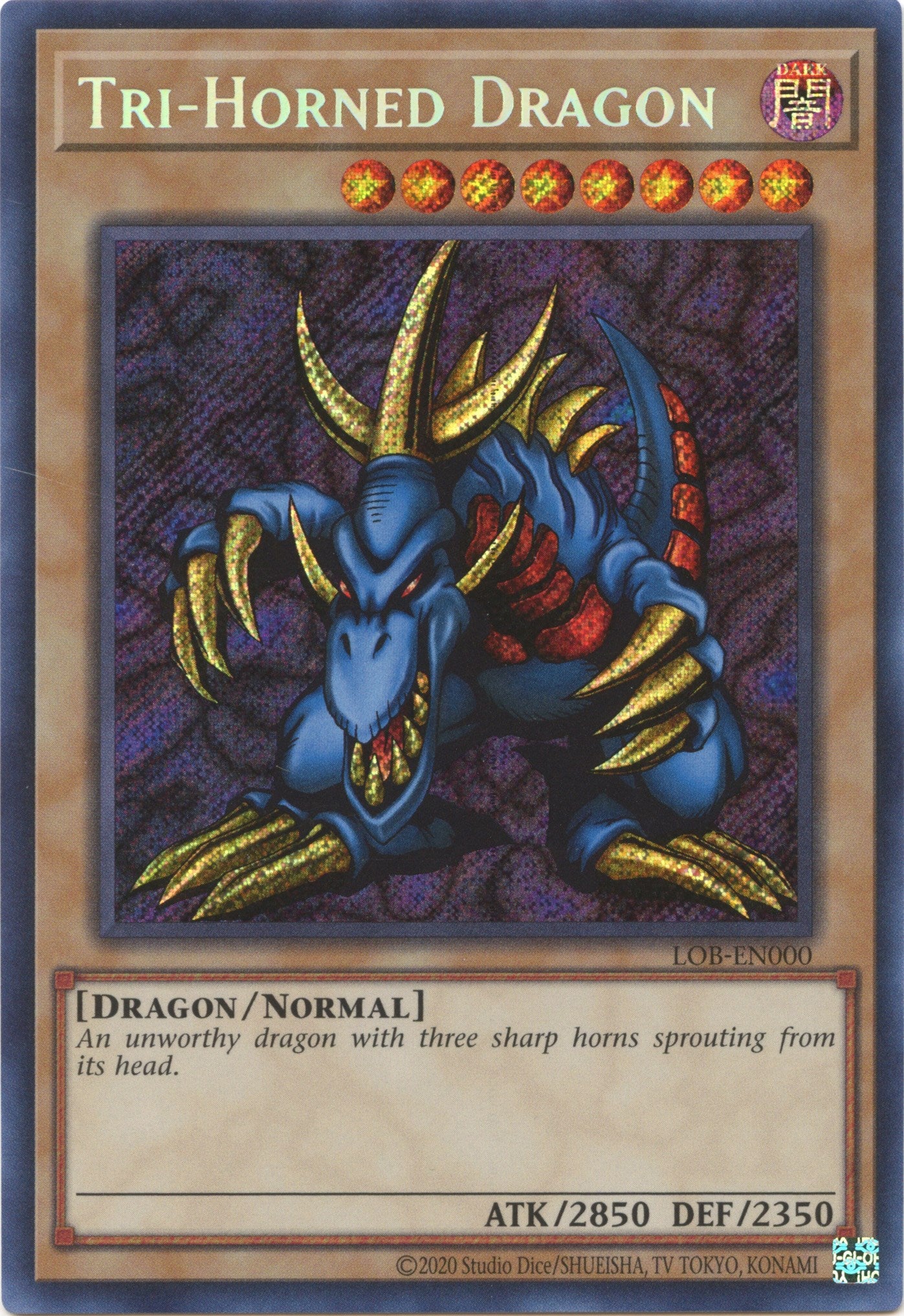 Tri-Horned Dragon (25th Anniversary) [LOB-EN000] Secret Rare | Odin's Place