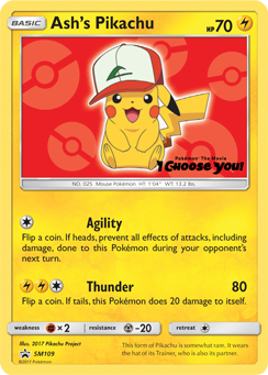 Ash's Pikachu (SM109) [Sun & Moon: Black Star Promos] | Odin's Place