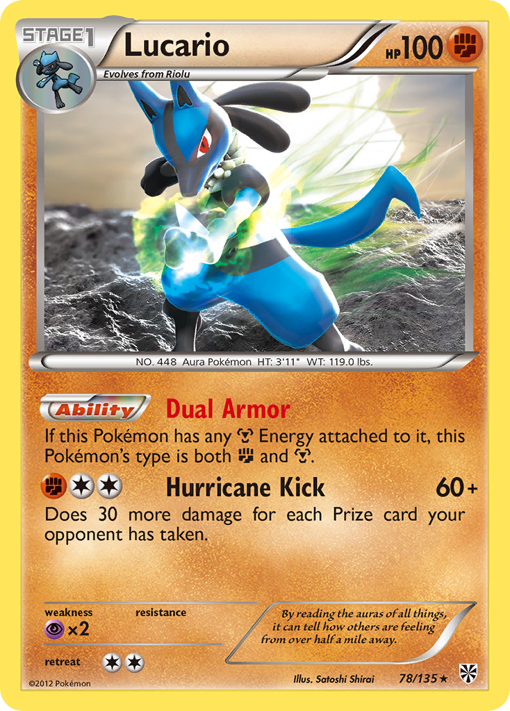 Lucario (78/135) [Black & White: Plasma Storm] | Odin's Place