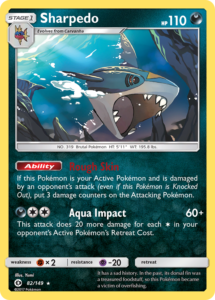 Sharpedo (82/149) [Sun & Moon: Base Set] | Odin's Place