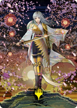The Wandering Emperor 2 Art Card (Gold-Stamped Signature) [Kamigawa: Neon Dynasty Art Series] | Odin's Place