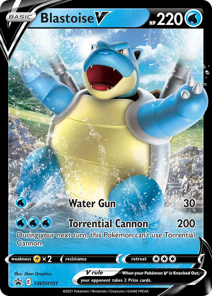 Blastoise V (SWSH101) [Sword & Shield: Black Star Promos] | Odin's Place