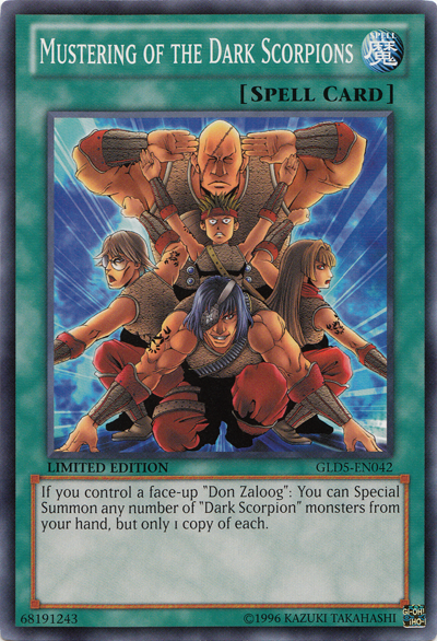 Mustering of the Dark Scorpions [GLD5-EN042] Common | Odin's Place