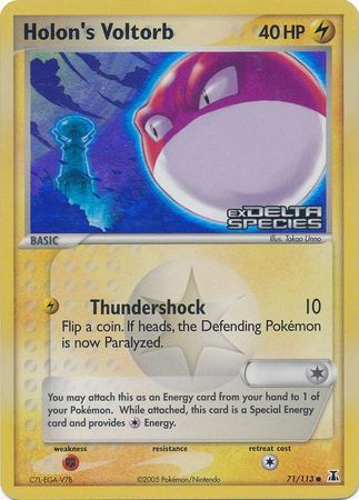 Holon's Voltorb (71/113) (Stamped) [EX: Delta Species] | Odin's Place
