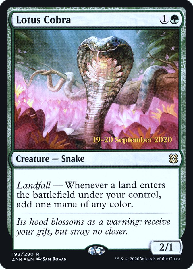 Lotus Cobra [Zendikar Rising Prerelease Promos] | Odin's Place