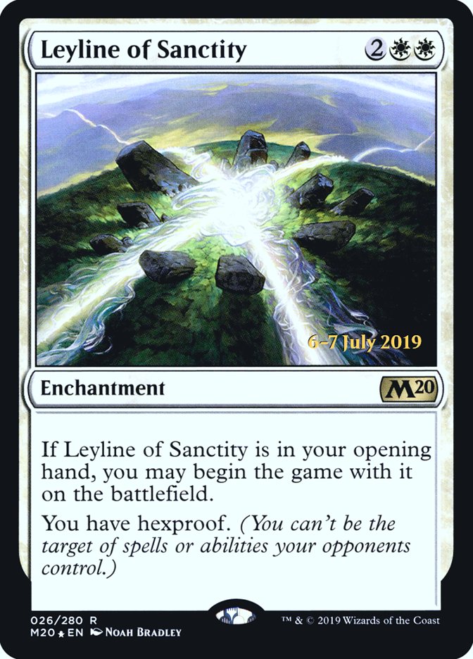 Leyline of Sanctity [Core Set 2020 Prerelease Promos] | Odin's Place