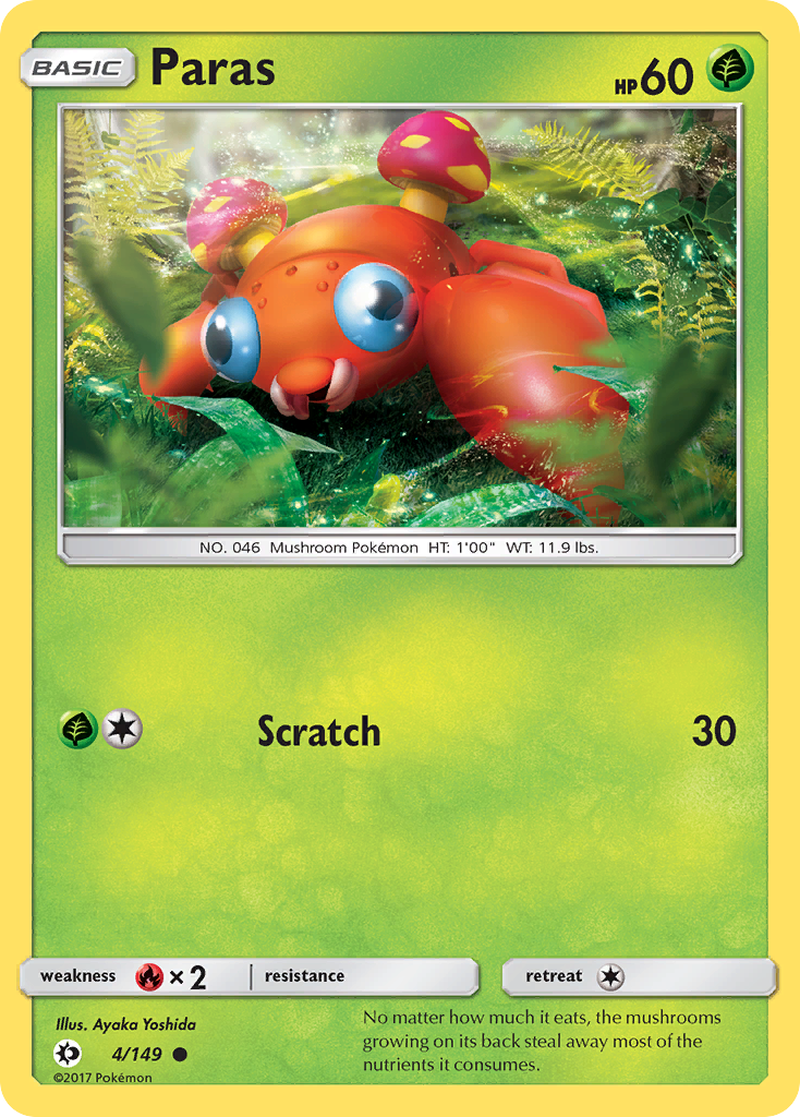 Paras (4/149) [Sun & Moon: Base Set] | Odin's Place