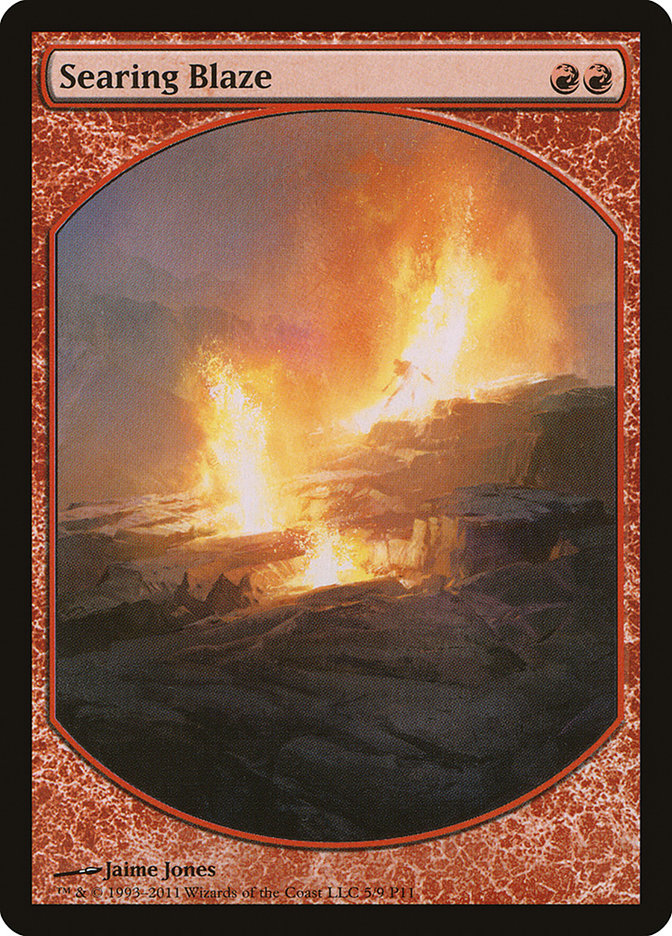 Searing Blaze (5) [Magic Player Rewards 2011] | Odin's Place