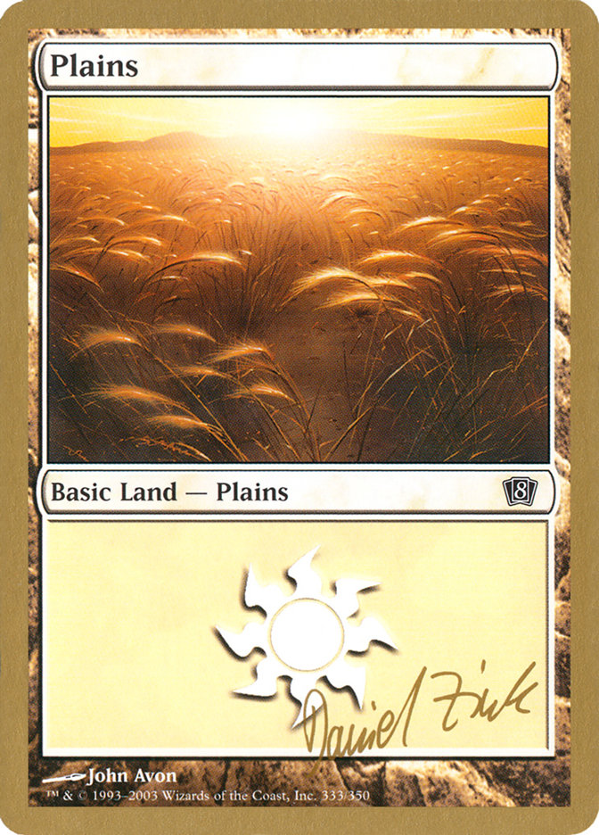 Plains (dz333) (Daniel Zink) [World Championship Decks 2003] | Odin's Place