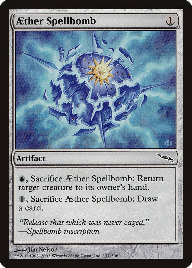 Aether Spellbomb [Mirrodin] | Odin's Place