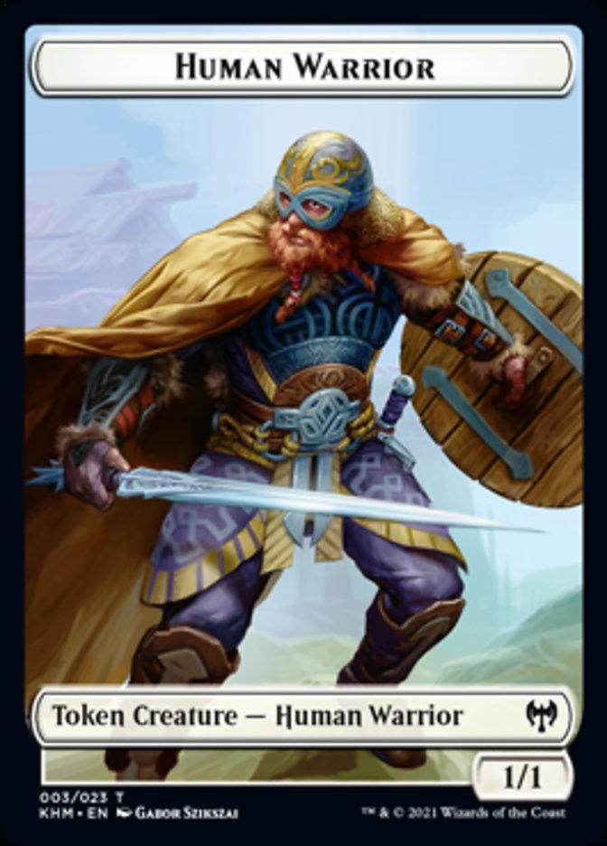 Human Warrior Token [Kaldheim Tokens] | Odin's Place