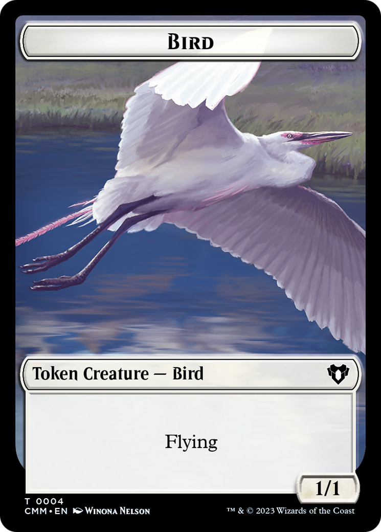 Copy (54) // Bird Double-Sided Token [Commander Masters Tokens] | Odin's Place