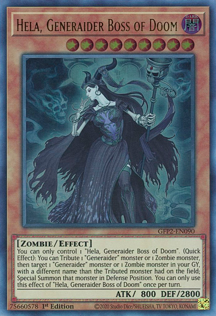 Hela, Generaider Boss of Doom [GFP2-EN090] Ultra Rare | Odin's Place