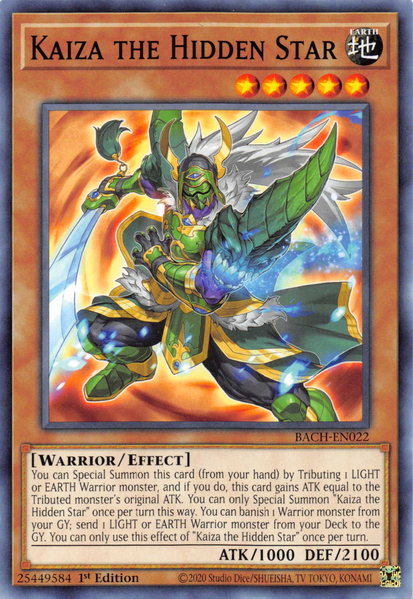 Kaiza the Hidden Star [BACH-EN022] Common | Odin's Place